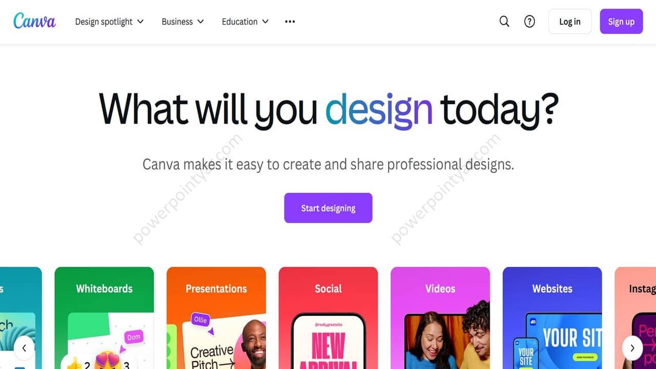 ثبت نام و ورود به Canva