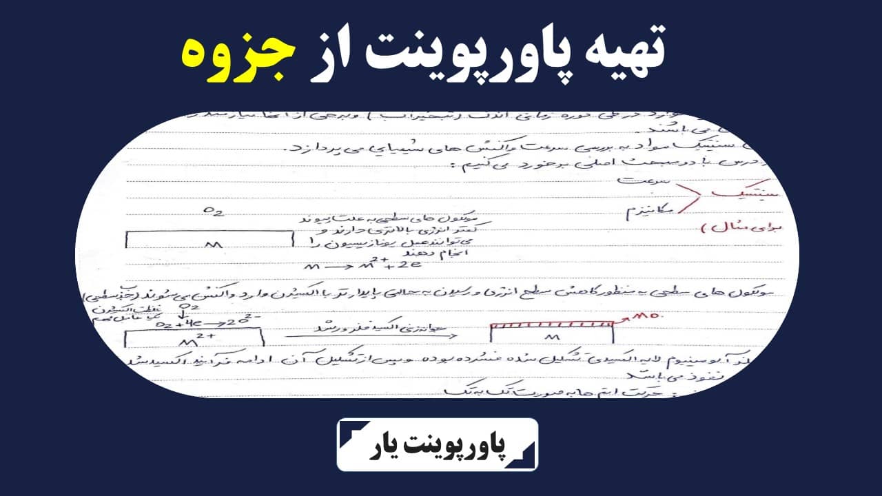 تهیه پاورپوینت از جزوه