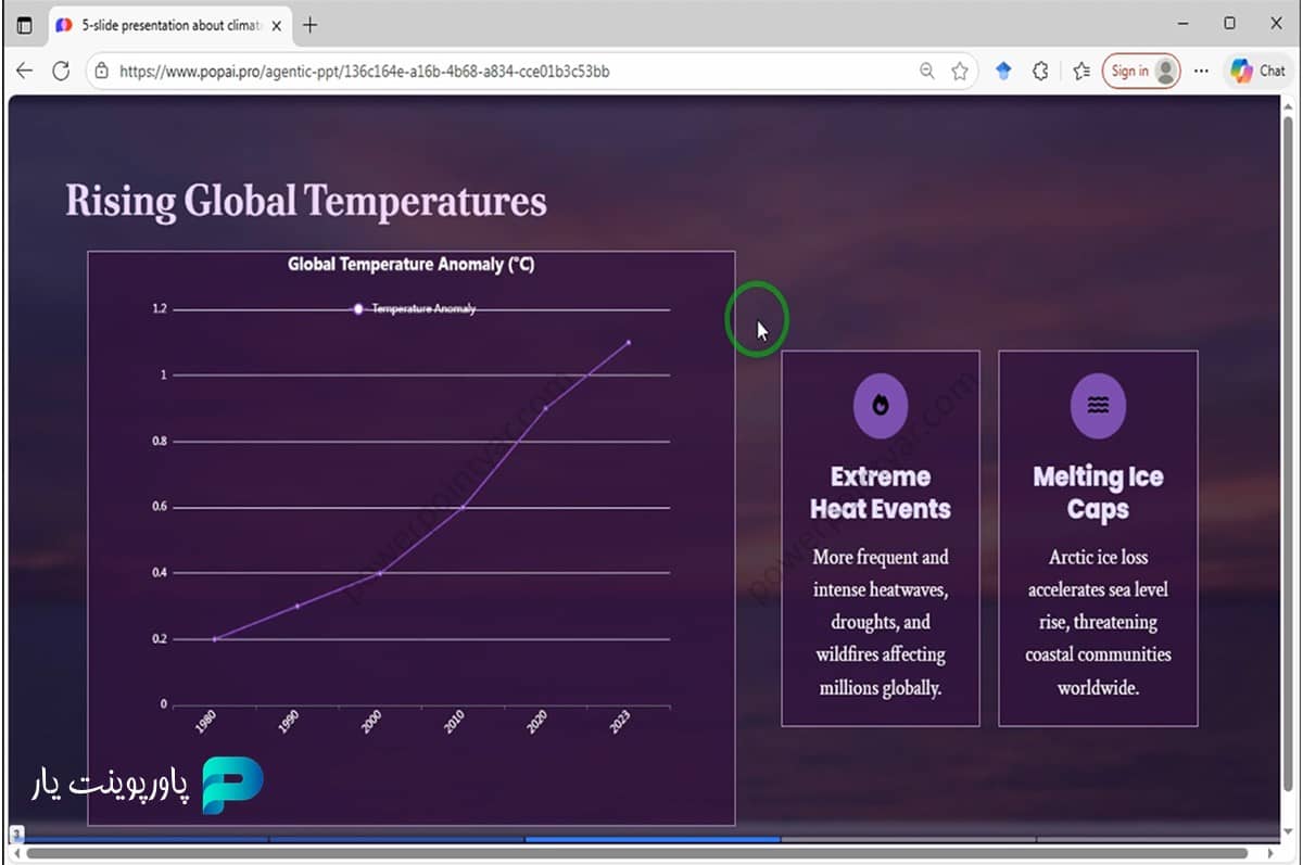 نمایش اسلایدها در popai